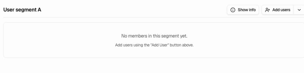 Empty segment state - Add users prompt