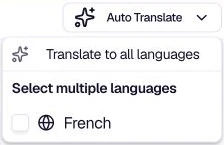 Auto Translate - Translate all or select specific languages