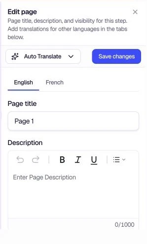 Edit question - Language tabs and Auto Translate