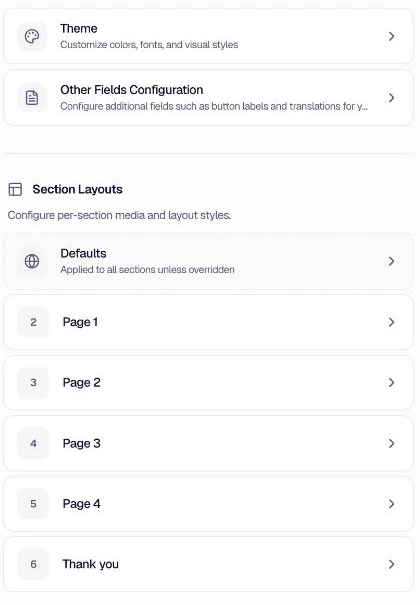 Appearance tab overview